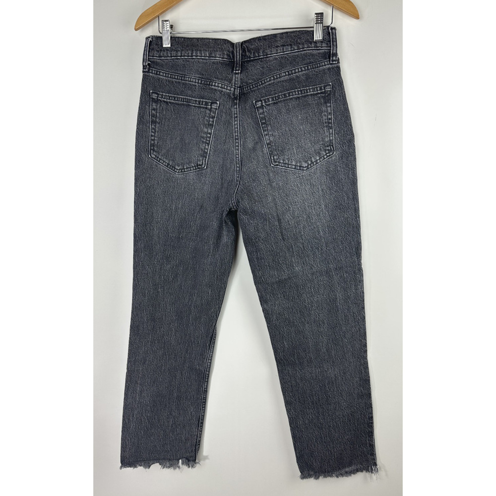 Gap Cheeky Straight High Rise Denim Jeans Button Fly Size 8 29 Washed Black - Picture 6 of 12